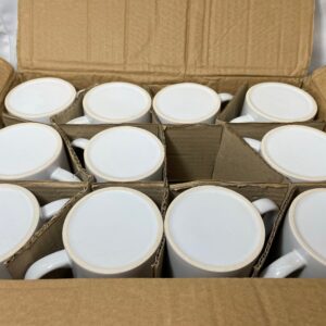 Utopia E90037 Pure Economy Straight-Sided Mug, 12 oz., 34 cL, White (Pack of 11)