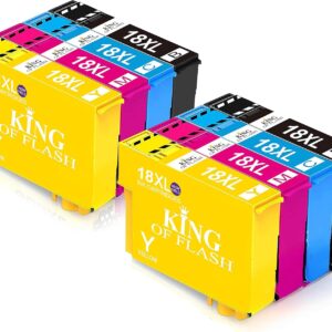 Epson 18XL Compatible T1816 Ink Cartridges 3xCyan, Magenta & Yellow Pack of 9