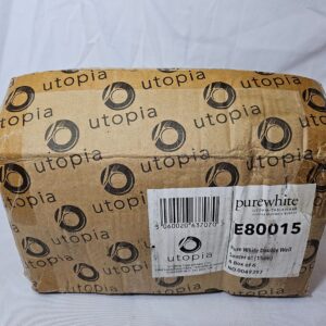 Utopia Pure White, E80015-000000-B06024, Double Well Saucer 6" (15cm) (Box of 24)