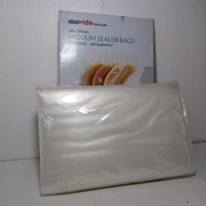 SousVideTools Vacuum Sealer Bags Pack of 100, 20cm x 30cm, Embossed Food Storage