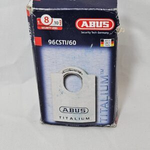 ABUS Mechanical 96CSTI/60 Titanium Closed Shackle Padlock, 60 mm