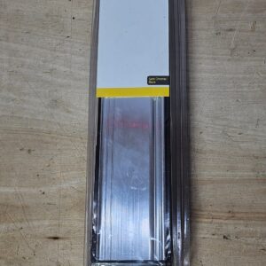 Yale 12" Chrome with Black Trim Weatherproof Letterbox Plate - Universal UPVC Front Door Post Box