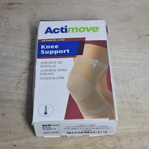 Actimove® ARTHRITIS CARE Knee Support - Light Compression Support and Therapeutic Warmth For Knee Arthritis - Heat-Retaining Ceramic Fibre Yarns - Beige, XXLarge