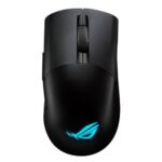 Asus ROG Keris AimPoint Wired/Wireless/Bluetooth Optical Gaming Mouse, 36000 DPI, Swappable Switches, RGB, Mouse Grip Tape