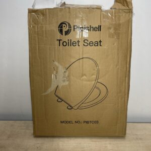 Pipishell Soft Close Toilet Seat, Toilet Seat with Quick Release for Easy Clean, Simple Top Fixing, Standard Toilet Seats White with Adjustable Hinges, O Shape