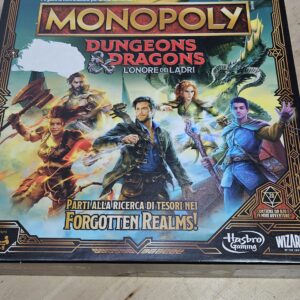 (Italian Version) Monopoly Dungeons & Dragons: Honor Among Thieves Game (L'ONORE DEI LADRI), Inspired by the Movie, D&D Board Game for 2-5 Players