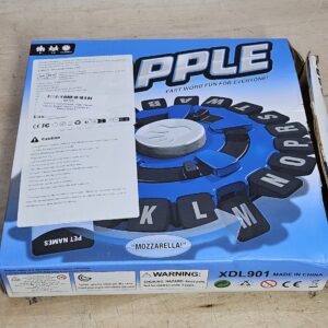 TAPPLE Word Game | Fast-Paced Family Board Game | Choose a Category & Race Against The Timer to be The Last Player | Learning Game Great for All Ages, Black