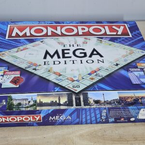 Winning Moves Mega Monopoly, an upgrade on the classic game board with 12 extra spaces