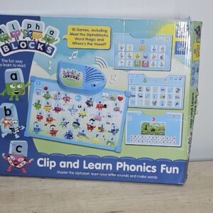 Alphablocks Clip & Learn Phonics Fun Toy - Develop Letter Sounds, Master the Alphabet, Words, Reading Skills