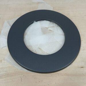 Kamino-Flam Ø 150 mm Steel Rosette Collar, Heat Resistant Senotherm Coating Chimney Rosette, Stove Pipe Rosette, Pipe Collar for Wood Burning Stoves, Fireplace Rosette EN 1856-2 Standard, Black