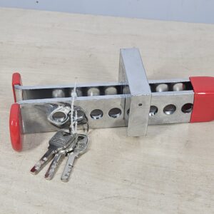 Anti-Theft Device for Car Brake Coupling, 8 Holes Stainless Steel Clutch Lock, Car Pedal Lock, Silver