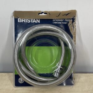 Bristan HOS 175CN02 C Cone to Nut Lrg Bore Shower Hose, Chrome, 1.75m