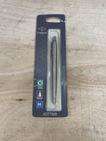 Parker Jotter Ballpoint Pen | Stainless Steel with Chrome Trim | Medium Point Blue Ink