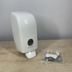Aquarius Hand Cleanser Dispenser 6948 - 1 x White Wall Mounted Hand Wash Dispenser (Suitable for 1 Litre Refills)