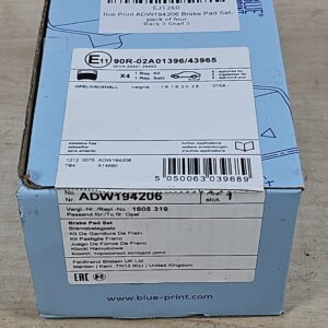 Blue Print ADW194206 Brake Pad Set, pack of four
