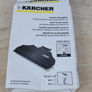 Kärcher 2.633-002.0 Window Vac Small Suction Nozzle - For WV50, WV60, Black, 195.0 cm*125.0 cm*45.0 cm