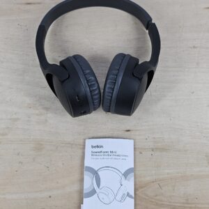 Belkin SoundForm Mini Kids Wireless Headphones with Built in Microphone, On Ear Headsets Girls and Boys For Online Learning, School, Travel Compatible with iPhones, iPads, Galaxy and more - Black