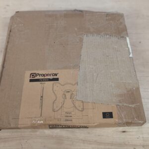 ProperAV Fixed Flat Wall TV Bracket 23" 24" 28" 32" 37" 40" 42" 43" VESA Max 200x200 Black