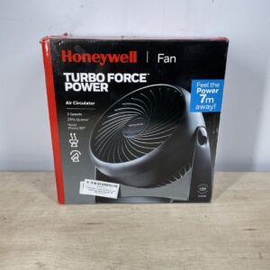 Honeywell TurboForce Power Fan (Quiet Operation Cooling, 90° Variable Tilt, 3 Speed Settings, Wall Mount Feature, Table Fan) HT900E