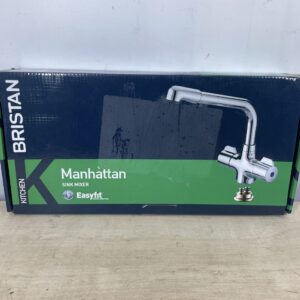 Bristan MH SNK EF C Manhattan Easyfit Kitchen Sink Mixer Tap with Swivel Spout, Chrome