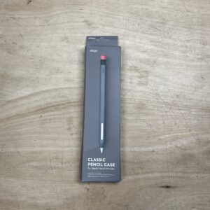 elago Classic Case Compatible with Apple Pencil Case 2nd Generation Classic Design Compatible with Magnetic Charging and Double Tap (Read Installation Instructions-Dark Grey)
