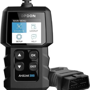 TOPDON Artilink300 OBD2 Scanner Car Code Reader with Full OBD2 Functions, Diagnostic Scan Tool to Turn Off Engine Light, Check I/M Readiness, Read VIN/Data Stream