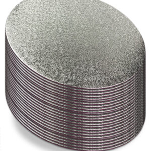 Round Silver Turn Edge Cake Cards (1.75mm Thick) - Pack of 25