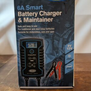 Ring RSC806, 6 Amp Battery Charger and Maintainer. 6V & 12V Smart Charger, Compatible with Stop Start Cars, Vans, Motorcycles, SUV, Leisure