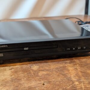 Amazon Basics Mini DVD Player with Text-To-Speech Technology, RCA and Remote Control - Black