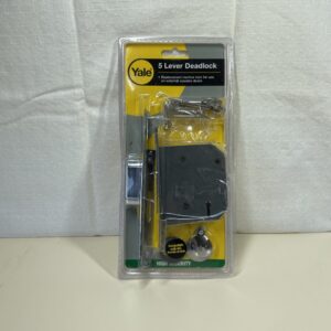 Yale B-M550-CH-78 5 Lever Mortice Sashlock, High Security, Chrome Finish, 3 Inch/76 mm