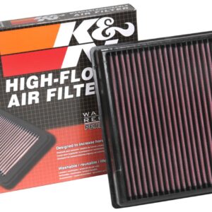 K&N Engine Air Filter, High Performance, Premium, Washable, Replacement Filter, Compatible with 2018-2019 VOLVO XC40, 33-3127