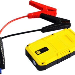 MAXTOOLS JSL240 1500A 12V - Portable Lithium Jump Starter, Suitable for Diesel and Petrol Engines, Power Bank Charger, with USB Port, LED Torch, Case and Starter Cables, 350 g