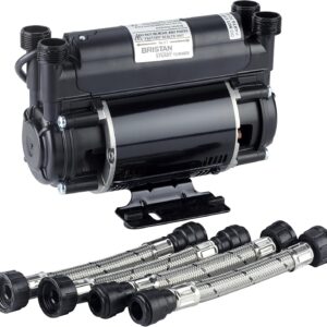 Bristan ST PUMP20TN 2 Bar Twin Ended Shower Pump - Black