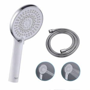 Shower Head High Pressure - AMAZING FORCE Booster Shower Head with 1.5M Hose, 3 Modes Spray Functions, Water Saving Showerhead, Various Accessories for Quick Installation