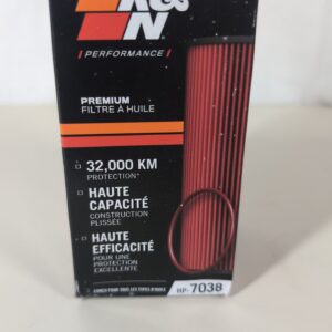 K&N Oil Filter - High Performance-Series compatible with: Audi, Volkswagen, Porsche (HP-7038), Red