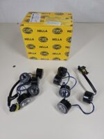 HELLA 2PT 177 696-701 LED-Daytime Running Light Set - LEDayFlex - 12/24V - Round - Fitting - Lens Colour: Crystal clear - Cable: 120mm - Vehicle Front - Set
