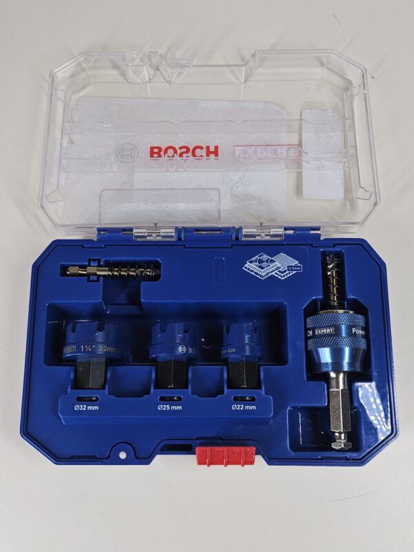 Bosch Expert TCT Sheet Metal Holesaw Set 22 25 32mm 6PCE 2608900502