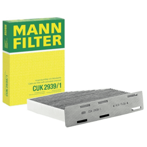 MANN-FILTER CUK 2939/1 Interior Filter– Pollen filter with active charcoal – For right hand side driving passenger cars