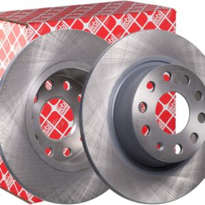 febi bilstein 36128 Brake Disc Set (2 Brake Disc) rear, full, No. of Holes 5