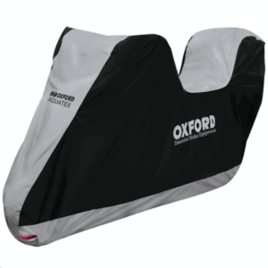 Oxford Aquatex Cover Top Box Motorcycle Motorbike Rain Covers Large New (CV205) (Grey Black)