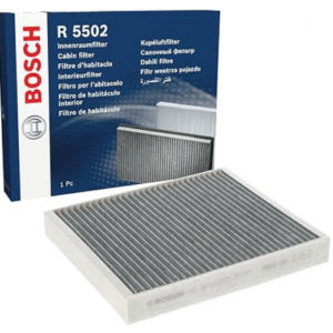 Bosch R5502 Activated Carbon Cabin Filter, Replacement Filter - Against Unpleasant Smells, Pollen and Dust for Cleaner Air Inside the Vehicle