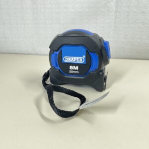 Draper 04771 Auto Lock Measuring Tape, 8m/26ft, 25mm, Blue and Black, One Size