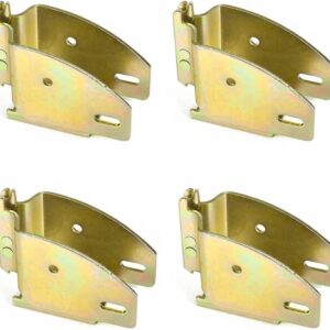 DC Cargo E-Track Wood Beam End Socket Shelf Brackets for Custom Storage - Pack of 4 - E track Accessories for Enclosed Trailers -Ideal for 2x4 & 2x6 in Trucks, Trailers, Vans, RVs - Etrack Accessories