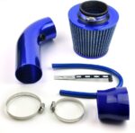 DAXGD Universal Car Automobile Racing Air Intake Filter Alumimum Pipe Power Flow Kit Blue