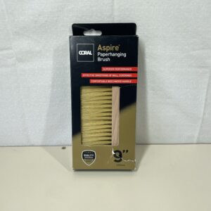 Coral 35700 Aspire 9 inch Paperhanging Brush Professional Finish and Fast Efficient Smoothing and Air Bubble Removal When Hanging Trade Wallpaper Lining Paper Vinyl and more FSC Wood