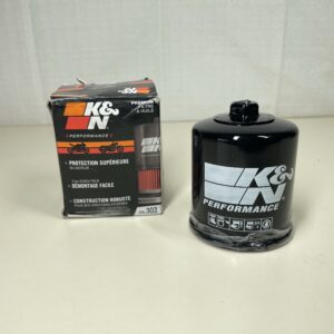 K&N Motorcycle Oil Filter: High Performance, Premium, Designed to be used with Synthetic or Conventional Oils: Fits Select Honda, Kawasaki, Polaris, Yamaha Vehicles,Black,KN-303