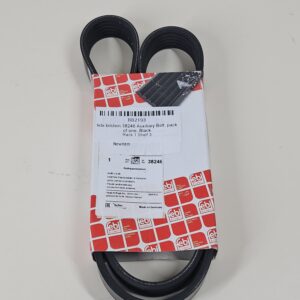 febi bilstein 38246 Auxiliary Belt, pack of one, Black