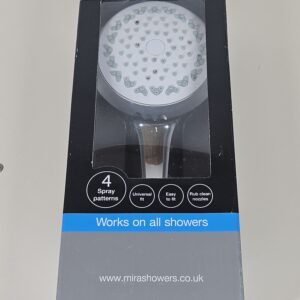 Mira Showers Zest Universal 90mm 4-Spray Shower Head - White