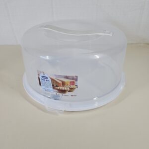 ACCURATE Plastic Cake Box, White (ROUND)