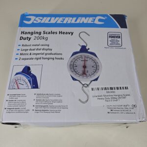 (cracked) Silverline Hanging Scales Heavy Duty 200kg (251087)